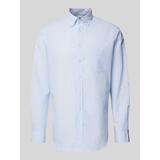 Koszula casualowa z kołnierzykiem typu button down i wzorem w paski ze sklepu Peek&Cloppenburg  w kategorii Koszule męskie - zdjęcie 172183382