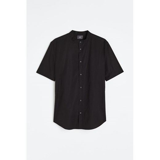 H & M - Bawełniana koszula Muscle fit - Czarny ze sklepu H&M w kategorii Koszule męskie - zdjęcie 172183620