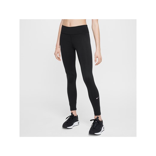Legginsy dla dużych dzieci (dziewcząt) Nike Dri-FIT One - Czerń ze sklepu Nike poland w kategorii Spodnie dziewczęce - zdjęcie 172184634