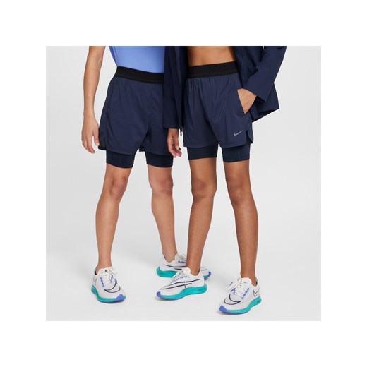 Spodenki treningowe dla dużych dzieci (chłopców) Dri-FIT ADV Nike Multi Tech - Niebieski ze sklepu Nike poland w kategorii Spodenki chłopięce - zdjęcie 172184672