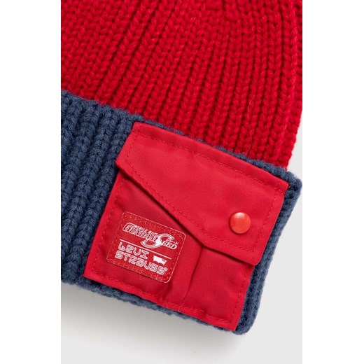 Czerwona czapka zimowa damska Levi's 