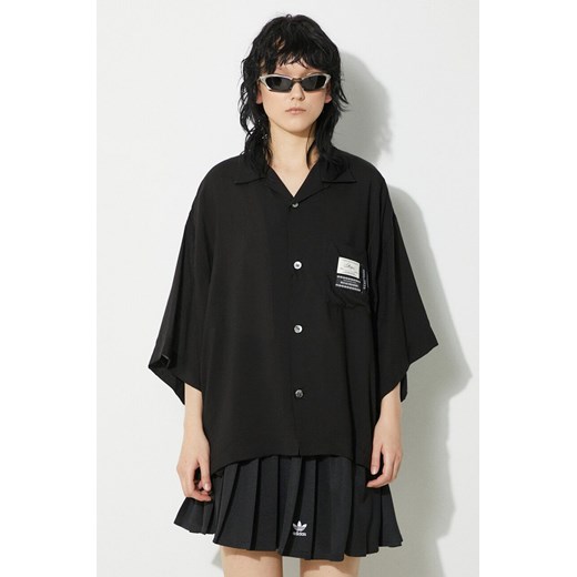 Undercover koszula damska kolor czarny relaxed z kołnierzykiem klasycznym UC1D1401.2 ze sklepu PRM w kategorii Koszule damskie - zdjęcie 172185110