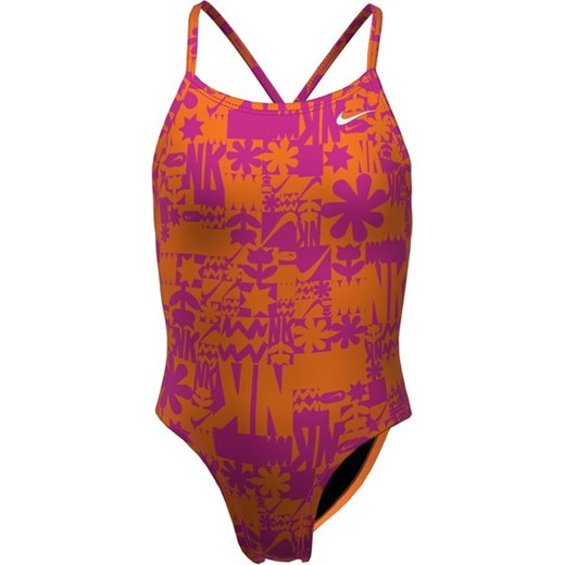 Strój kąpielowy dziewczęcy Lace Up Back One Piece Nike Swim ze sklepu SPORT-SHOP.pl w kategorii Stroje kąpielowe - zdjęcie 172185573