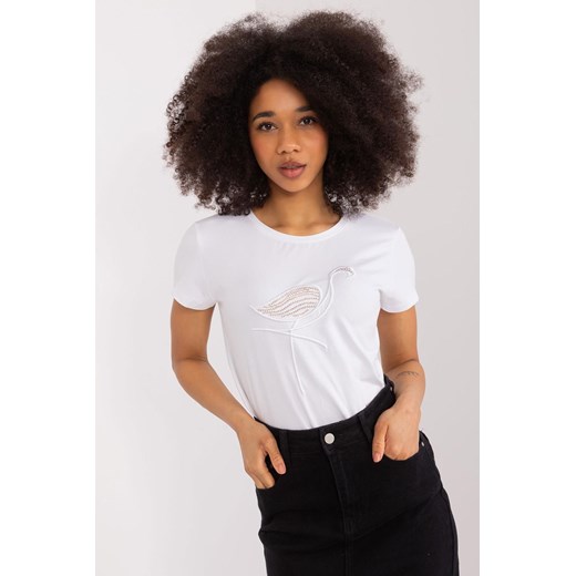 T-Shirt Z Bawełny biały ze sklepu 5.10.15 w kategorii Bluzki damskie - zdjęcie 172185592