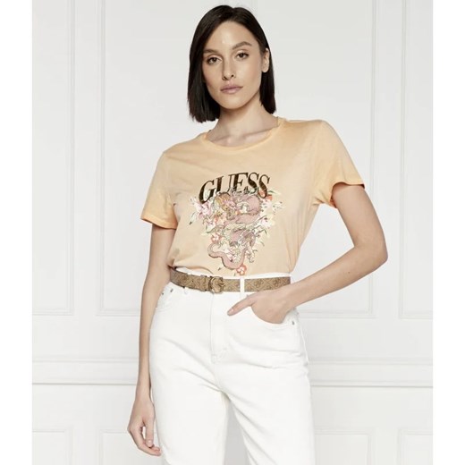 GUESS T-shirt DRAGON EASY | Regular Fit ze sklepu Gomez Fashion Store w kategorii Bluzki damskie - zdjęcie 172186002