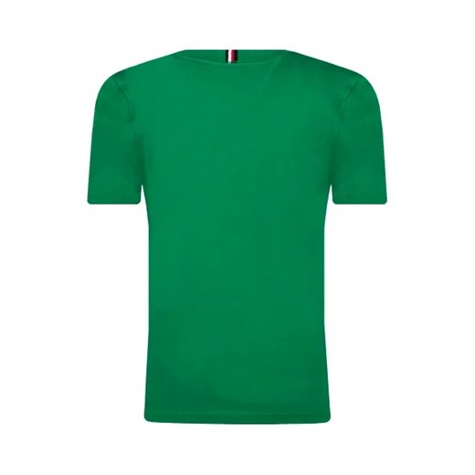 T-shirt chłopięce Tommy Hilfiger zielony bawełniany 