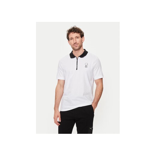 KARL LAGERFELD Polo 745025 542224 Biały Regular Fit ze sklepu MODIVO w kategorii T-shirty męskie - zdjęcie 172187400