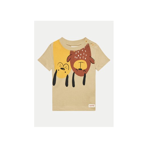Coccodrillo T-Shirt WC4143204HBN Beżowy Regular Fit ze sklepu MODIVO w kategorii Koszulki niemowlęce - zdjęcie 172187503