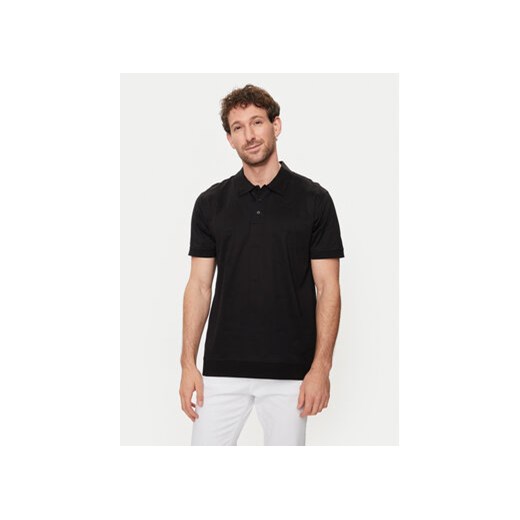 KARL LAGERFELD Polo 745007 542201 Czarny Regular Fit ze sklepu MODIVO w kategorii T-shirty męskie - zdjęcie 172187733