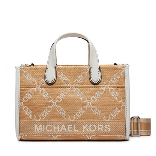 Torebka MICHAEL Michael Kors 30S4S3GM5U Beżowy ze sklepu eobuwie.pl w kategorii Torby Shopper bag - zdjęcie 172188330