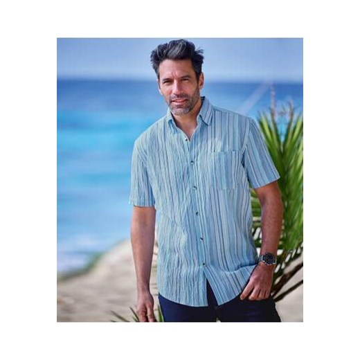 Koszula z kreponu w paski Ibiza ze sklepu Atlas For Men w kategorii Koszule męskie - zdjęcie 172189760