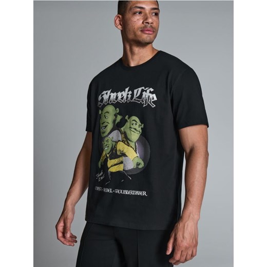 Sinsay - Koszulka Shrek - czarny ze sklepu Sinsay w kategorii T-shirty męskie - zdjęcie 172191493