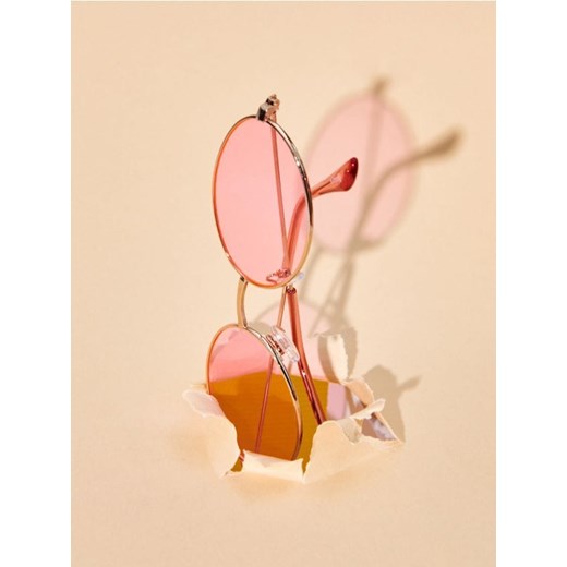 Sinsay - Okulary przeciwsłoneczne - różowy ze sklepu Sinsay w kategorii Okulary przeciwsłoneczne damskie - zdjęcie 172191681