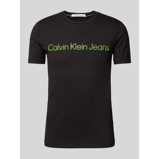 T-shirt z nadrukiem z logo model ‘MIXED INSTITUTIONAL’ ze sklepu Peek&Cloppenburg  w kategorii T-shirty męskie - zdjęcie 172195350