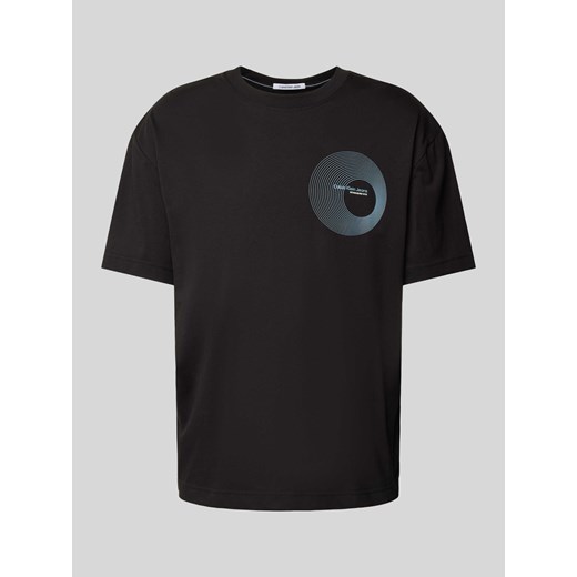 T-shirt z nadrukowanym motywem i logo model ‘CIRCLE FREQUENCY’ ze sklepu Peek&Cloppenburg  w kategorii T-shirty męskie - zdjęcie 172195390