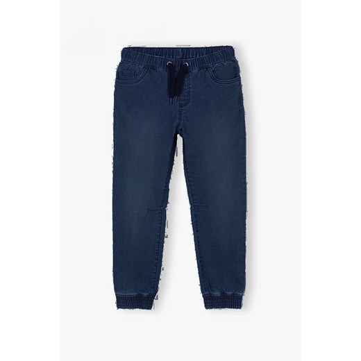 Spodnie chłopięce jeansowe - granatowy Lincoln & Sharks By 5.10.15. 158 5.10.15