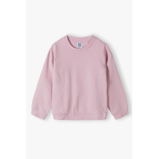 Nierozpinana bluza dresowa oversize - różowa - Limited Edition ze sklepu 5.10.15 w kategorii Bluzy dziewczęce - zdjęcie 172195672