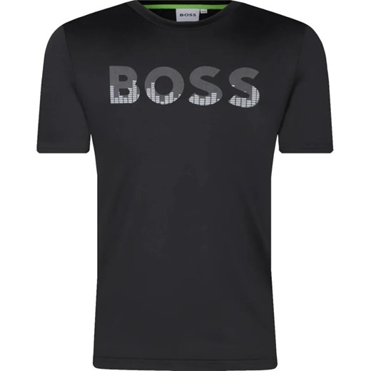T-shirt chłopięce czarny Boss Kidswear 