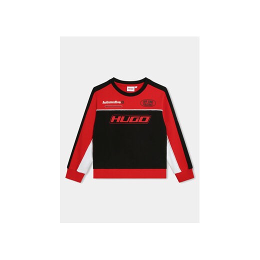 Hugo Bluza G00027 S Czerwony Regular Fit ze sklepu MODIVO w kategorii Bluzy chłopięce - zdjęcie 172196260