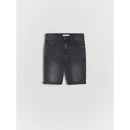 Reserved - Jeansowe szorty - czarny ze sklepu Reserved w kategorii Spodenki chłopięce - zdjęcie 172197182