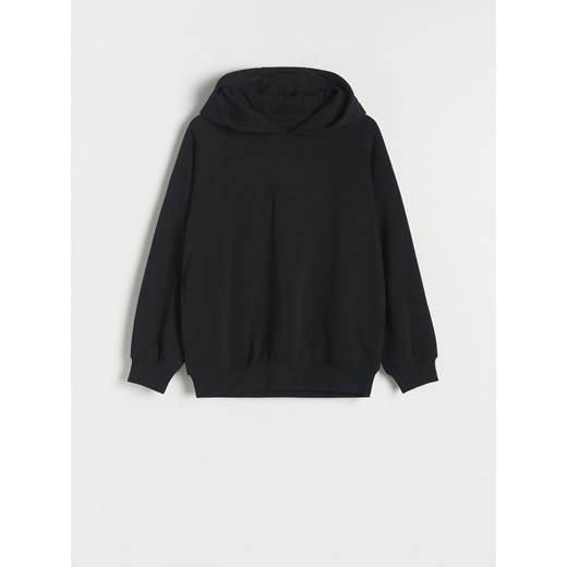 Reserved - Bluza oversize z kapturem - czarny ze sklepu Reserved w kategorii Bluzy chłopięce - zdjęcie 172197273