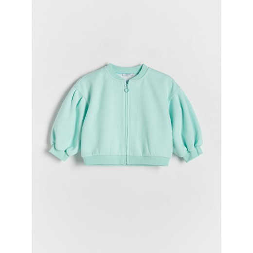 Reserved - Bluza z tłoczeniem - turkusowy ze sklepu Reserved w kategorii Bluzy i swetry - zdjęcie 172197323