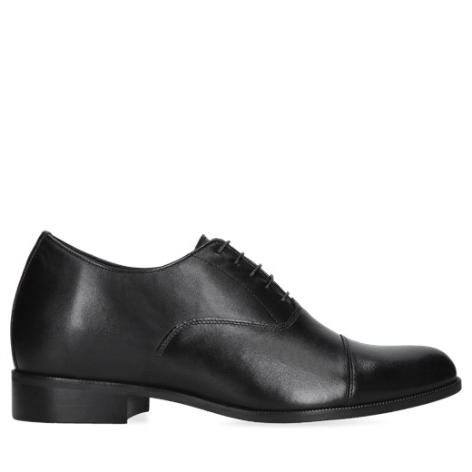 Czarne, eleganckie buty podwyższające, Conhpol - polska produkcja, Półbuty 38 Konopka Shoes