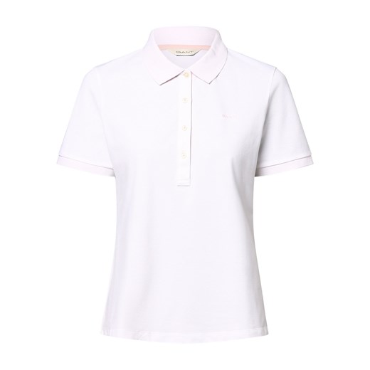 Gant Damska koszulka polo Kobiety Bawełna biały jednolity ze sklepu vangraaf w kategorii Bluzki damskie - zdjęcie 172197460