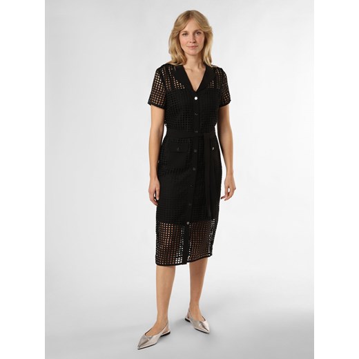 DKNY Sukienka damska Kobiety Sztuczne włókno czarny jednolity ze sklepu vangraaf w kategorii Sukienki - zdjęcie 172197481