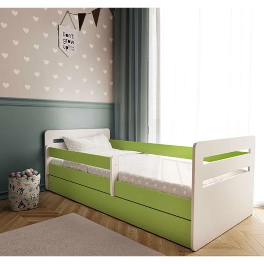Dziecięce łóżko z szufladą Candy 2X 80x180 - zielone Elior One Size Edinos.pl