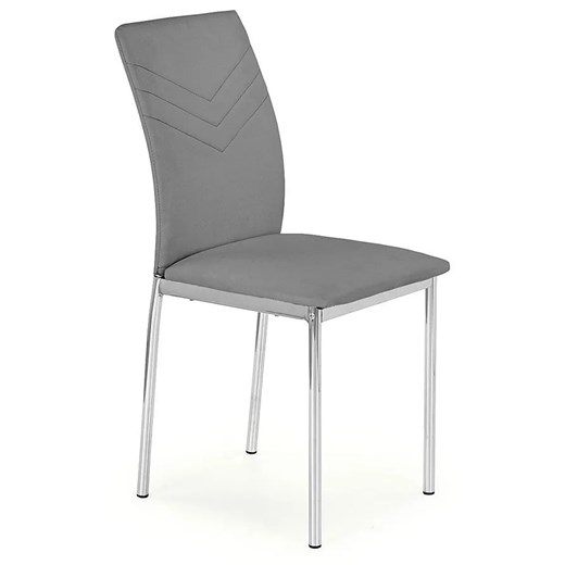 Popielate nowoczesne krzesło tapicerowane - Lincoln ze sklepu Edinos.pl w kategorii Krzesła - zdjęcie 172200742