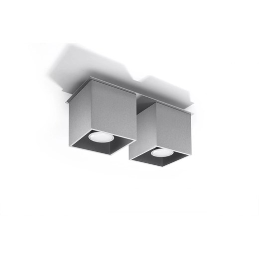 Kwadratowy plafon LED E767-Quas - szary Lumes One Size Edinos.pl