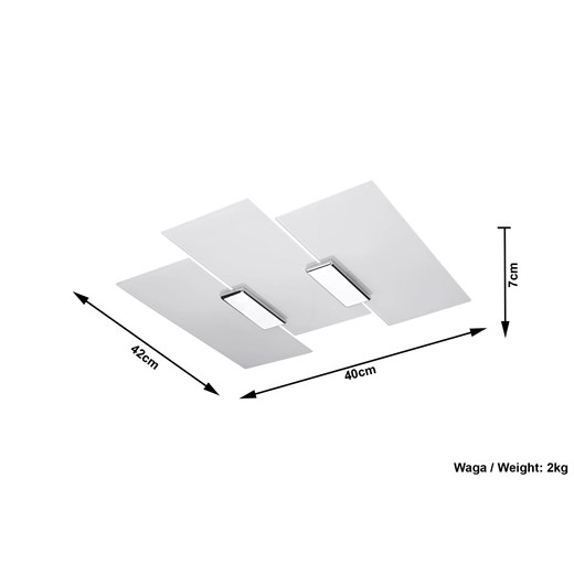 Szklany designerski plafon E780-Fabians Lumes One Size Edinos.pl