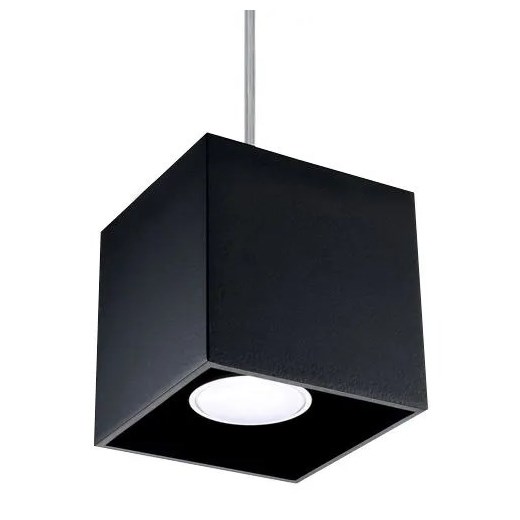 Kwadratowa lampa wisząca czarny M9-N97 ze sklepu Edinos.pl w kategorii Lampy wiszące - zdjęcie 172201044