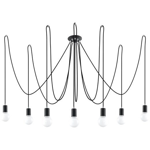 Designerski żyrandol 7 kloszy E829 C1-R62 ze sklepu Edinos.pl w kategorii Lampy wiszące - zdjęcie 172201074