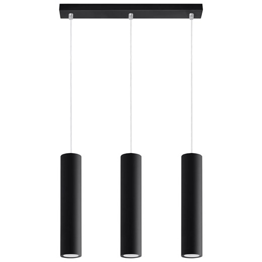 Potrójna lampa wisząca E851-Lagor - czarny Lumes One Size okazja Edinos.pl