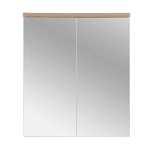 Szafka łazienkowa z lustrem Dixi 6X 60 cm - Biały ze sklepu Edinos.pl w kategorii Szafki i regały łazienkowe - zdjęcie 172201214