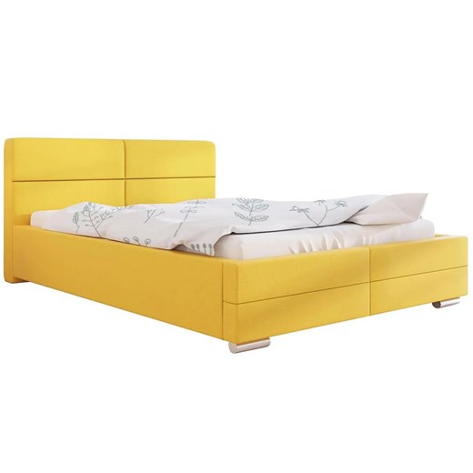 Tapicerowane łóżko małżeńskie 200x200 Oliban 3X - 36 kolorów ze sklepu Edinos.pl w kategorii Łóżka i materace - zdjęcie 172202123