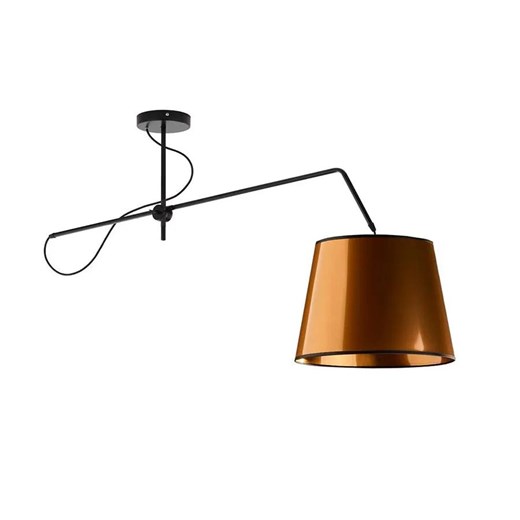 Miedziana lampa wisząca z ruchomym ramieniem - EX231 L6-H45 ze sklepu Edinos.pl w kategorii Lampy wiszące - zdjęcie 172202153
