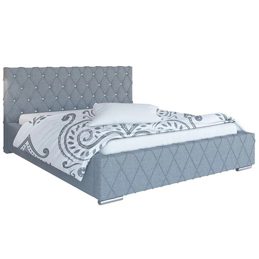 Podwójne łóżko ze schowkiem 140x200 Loban 2X - 36 kolorów ze sklepu Edinos.pl w kategorii Łóżka i materace - zdjęcie 172202191