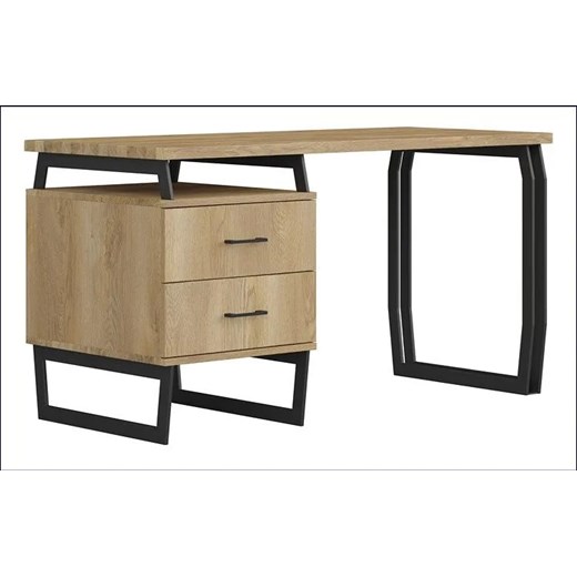 Drewniane duże biurko z szufladami 140x60 - Bahama 11X Elior One Size Edinos.pl