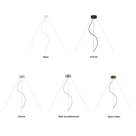 Lampa wisząca z dużym abażurem 80 cm - EX319-Portes - kolory do wyboru Lumes One Size Edinos.pl