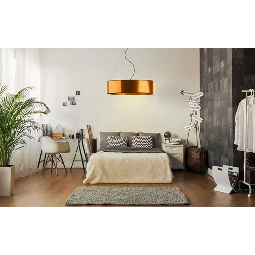 Miedziana lampa wisząca w stylu glamour 80 cm - EX325-Portona Lumes One Size Edinos.pl