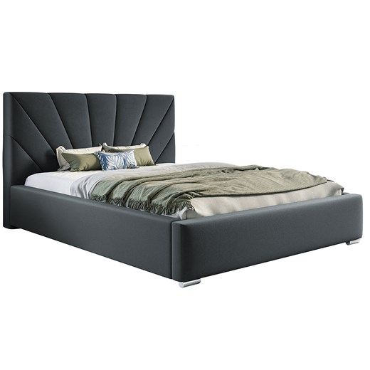 Podwójne łóżko z pojemnikiem 140x200 Rayon 3X - 36 kolorów ze sklepu Edinos.pl w kategorii Łóżka i materace - zdjęcie 172202800