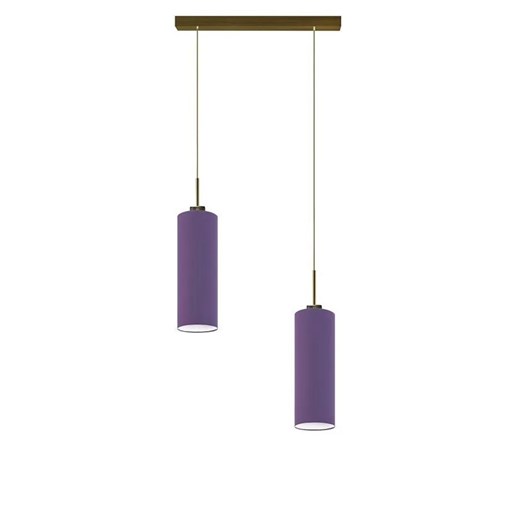 Lampa wisząca z dwoma zwisami na złotym stelażu - T5-T65 ze sklepu Edinos.pl w kategorii Lampy wiszące - zdjęcie 172202902