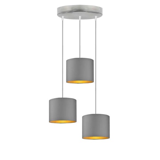 Lampa wisząca potrójna na srebrnym stelażu - EX449-Pueble - 5 kolorów Lumes One Size Edinos.pl