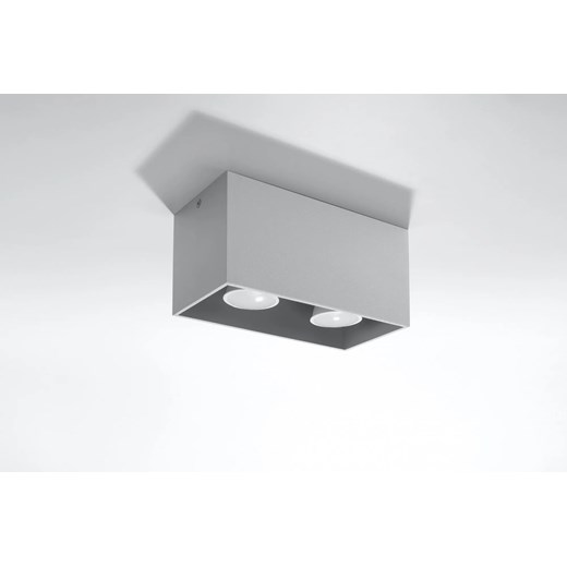 Szary geometryczny plafon LED - EX509-Quas Lumes One Size Edinos.pl