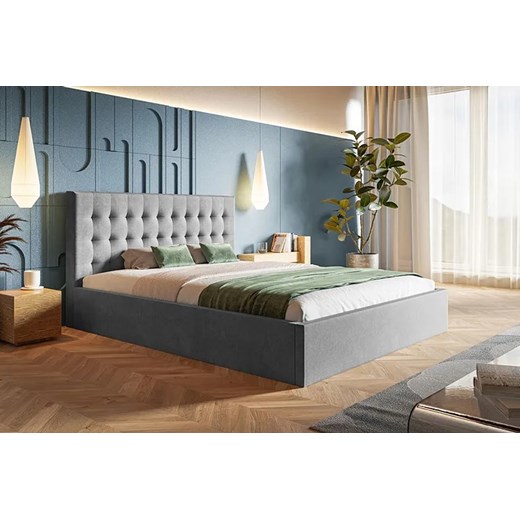 Dwuosobowe tapicerowane łóżko 160x200 Pikaro 2X - 36 kolorów Elior One Size Edinos.pl