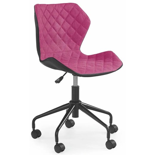 Fotel obrotowy dla dziewczynki Kartex - różowy ze sklepu Edinos.pl w kategorii Krzesła biurowe - zdjęcie 172203923