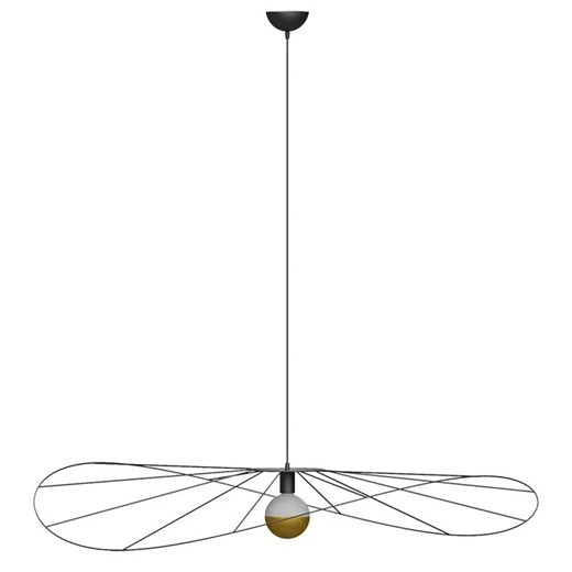 Czarna industrialna lampa wisząca druciana 140 cm - EX601-Eskolo ze sklepu Edinos.pl w kategorii Lampy wiszące - zdjęcie 172204004